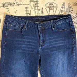 Calvin Klein mid rise medium wash skinny jeans